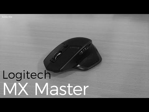 Belaidė pelė Logitech MX Master. Juoda video