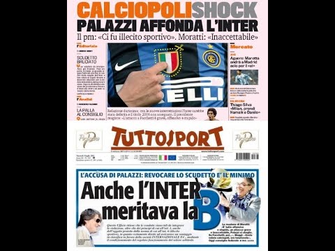 Report: la verità su Calciopoli e il regalo dello scudetto all'Inter, colpevole ma prescritta.