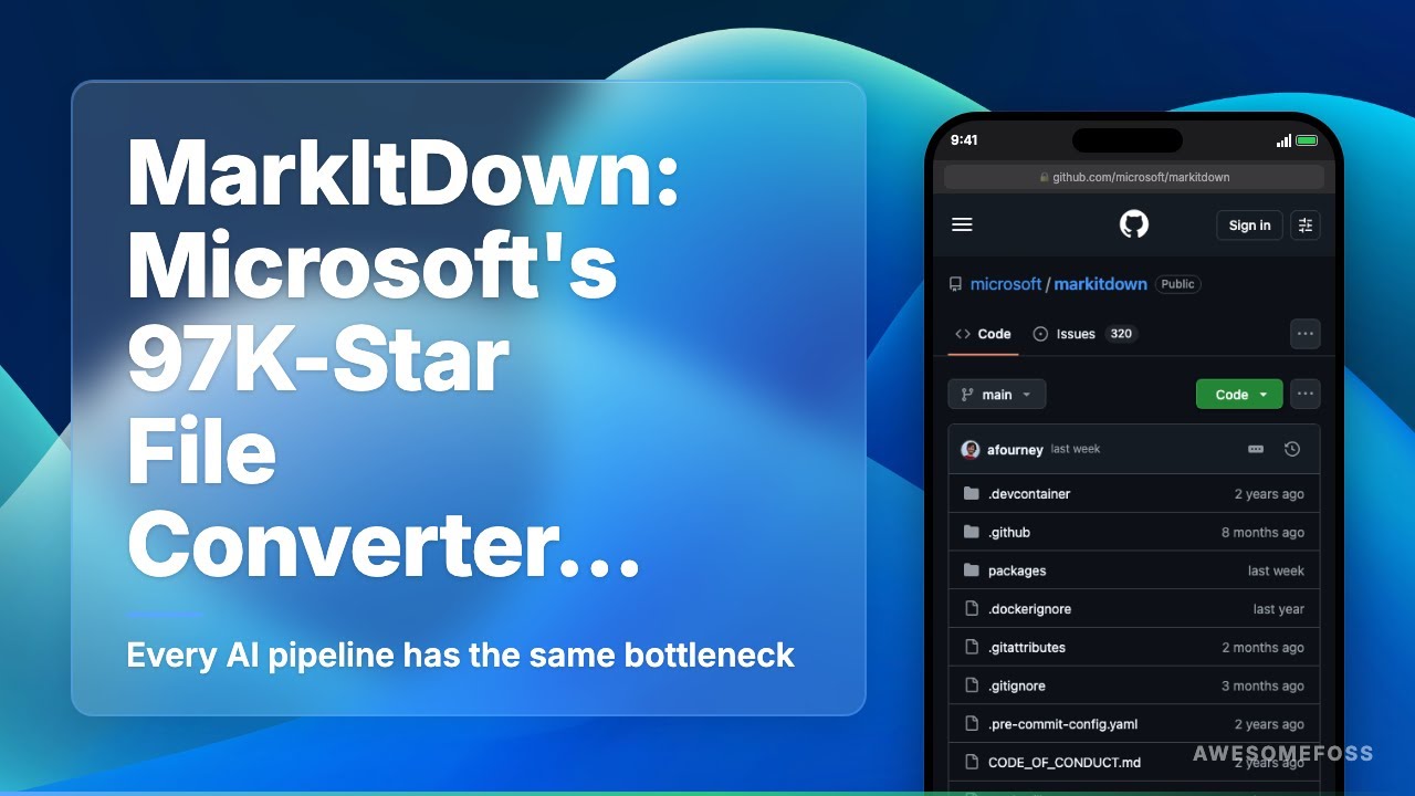 MarkItDown: Microsoft's 97K-Star File Converter That Powers AI Pipelines