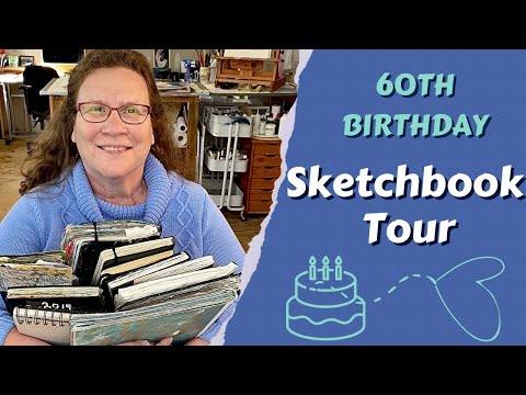Chill Music Sketchbook Tour & Art Journal Flip through - Seven Journals!