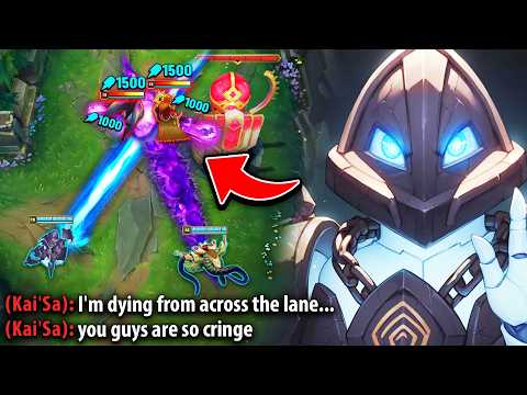 We played the LONGEST Range bot lane in existence (KILL FROM ACROSS THE LANE)