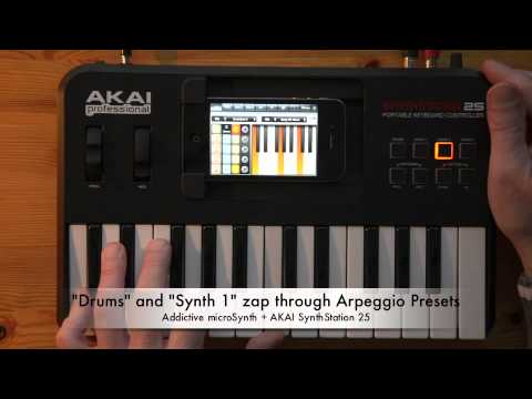 Addictive microSynth + AKAI SynthStation 25