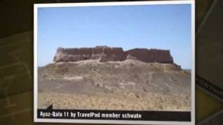preview picture of video 'Elliq-Qala, the Fifty Fortresses Schwate's photos around Urgench, Uzbekistan (qala uzbekistan)'
