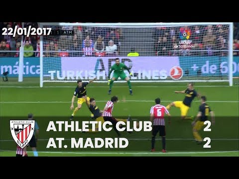 ⚽ FULL MATCH I LaLiga 16/17 I J19.  Athletic Club 2 – At  Madrid 2