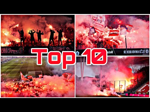 Top 10 Pyroshows & Fireworks by PSV Eindhoven Ultras