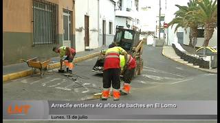 Arrecife entierra 40 a&ntilde;os de baches en El Lomo