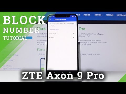How to Block Number in ZTE Axon 9 Pro – Call Block Rules