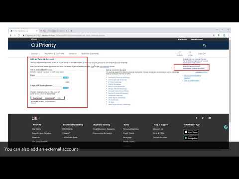How to transfer money from citibank to another account...