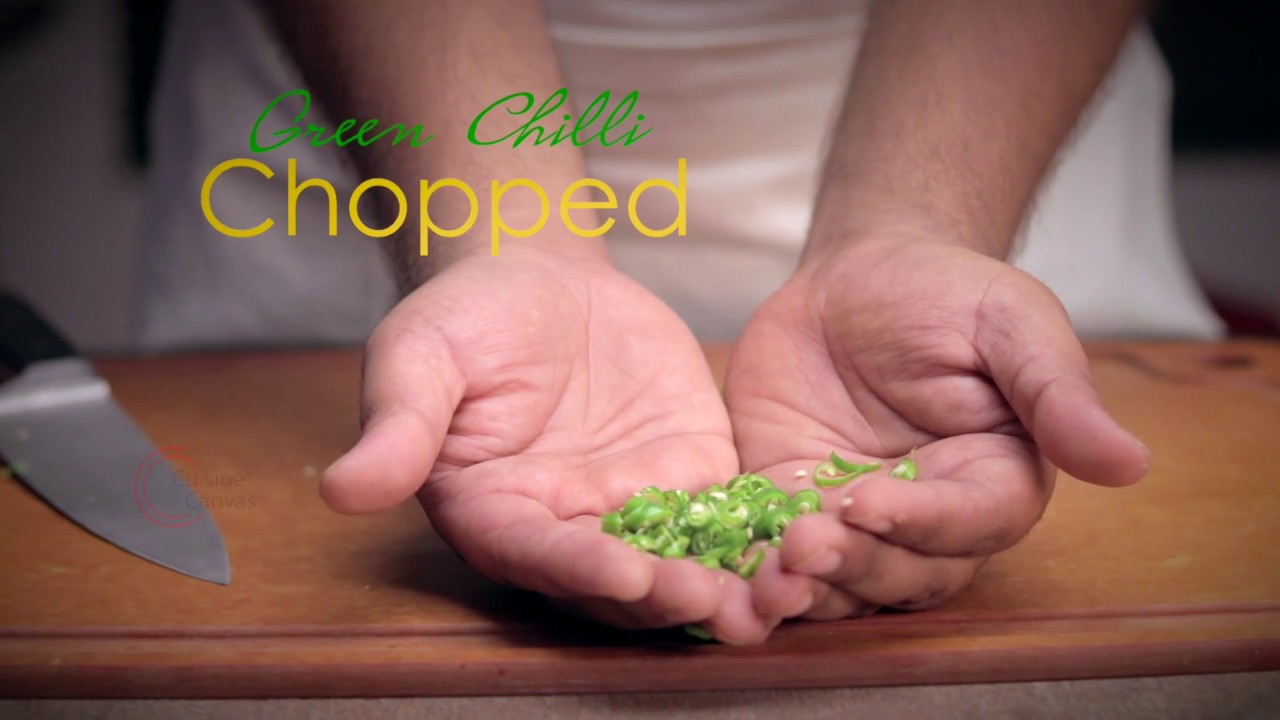#ChoppingBoardSeries | Finely Chopped Green Chillies | How To Cut A Green Chilli