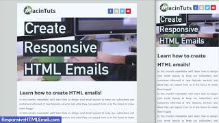 HTML Email Template for Beginners  [2025]