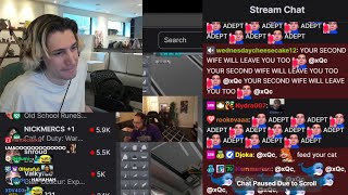 xQc Regrets Typing in Erobb's Chat...