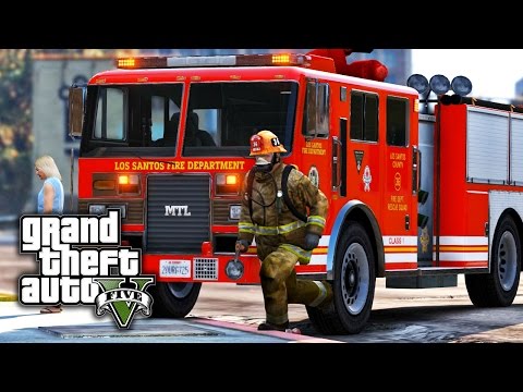 GTA V PC E11 - Firefighter! (Rescue Mod V)
