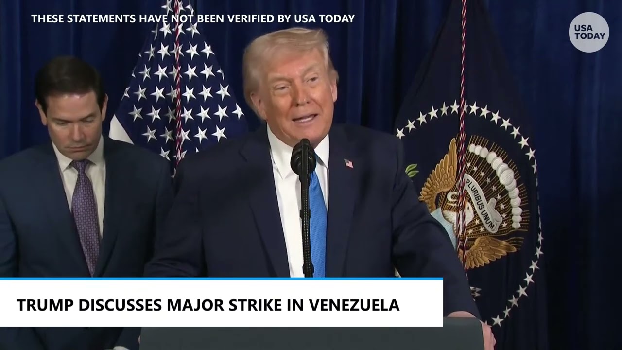 Press conference on Venezuela: Trump faces questions on Carcas attack, Maduro capture