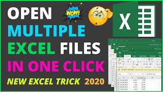 How To Open Multiple Excel Files At Once In One Click! | New Excel Trick 2023