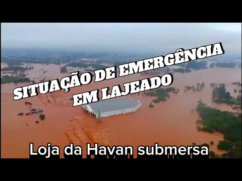 RIO GRANDE DO SUL _ ENCHENTE ATINGE A LOJA DA HAVAN EM LAJEADO