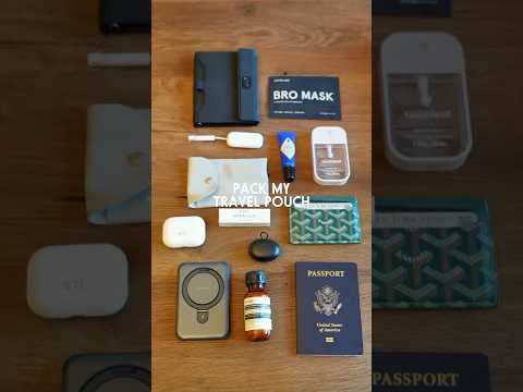 what are your thoughts on Goyard pouches and wallets? #packing #organization #travel #tech