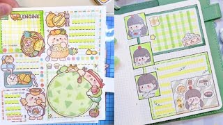 How to draw & decorate Bullet Journal with washi tape and sticker tutorial. #bulletjournal