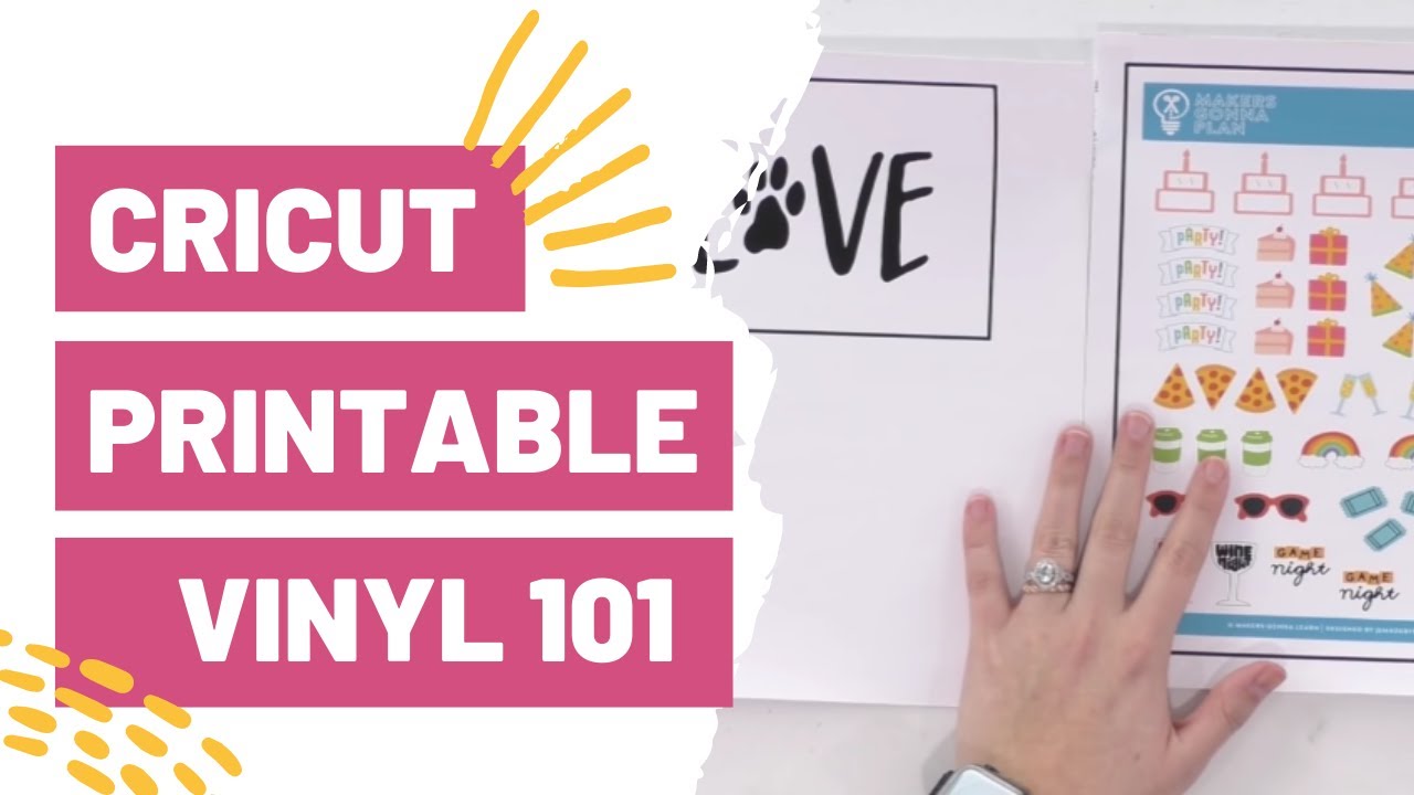 Cricut Printable Vinyl 101:How To Use Printable Vinyl To Make Planner Stickers, Car Decals,and MORE!