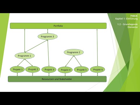 Projektmanagement PMBOK Kapitel 1.2 - Grundlegende Elemente - Portfolio, Programm, Projektmanagement