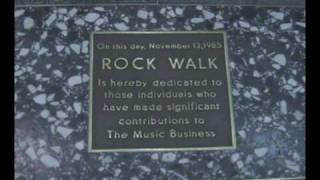Hollywood's Rock Walk Guitar Center with spotlight on Randy Rhoads