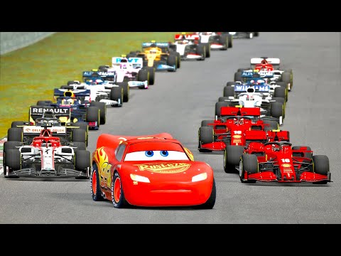 Lightning McQueen vs F1 2020 Cars at Mugello GP