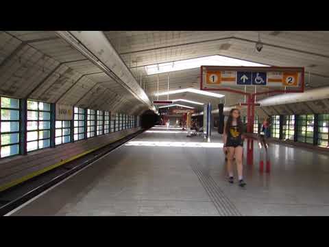 Luka station - Ride in Prague Metro (Pražské metro) (line B)  - 16.07.2018