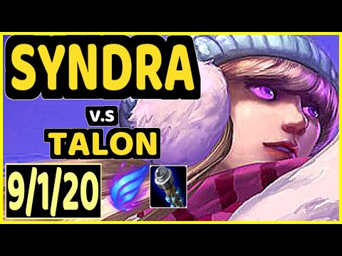 LVSYAN (SYNDRA) vs TALON - 9/1/20 KDA MID GAMEPLAY - EUW Ranked MASTER