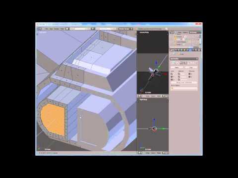 Blender 2.6x tutorial - Creating an X-wing fighter - for Beginners