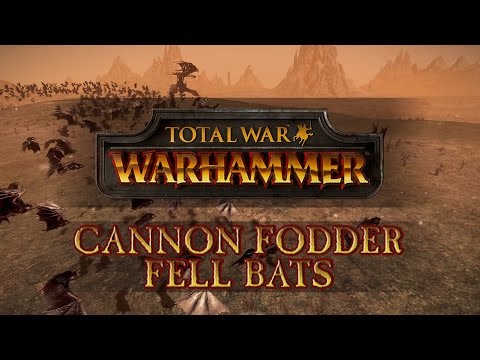 Total War: Warhammer - Cannon Fodder: Zombie Horde vs Fell Bats!