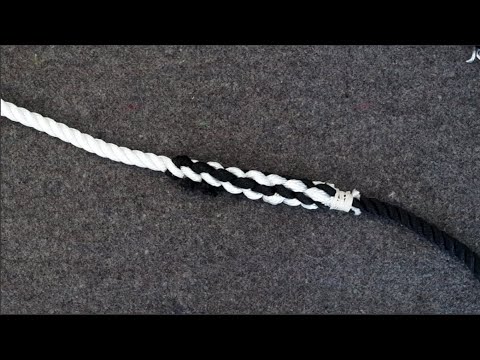 How to make a short splice to join two ropes