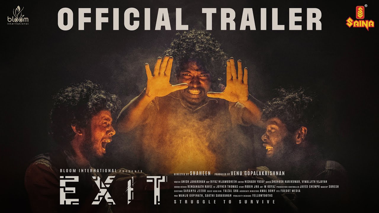 EXIT Trailer | Malayalam | Tamil | Sreeraam | Vishak nair | Shaheen | Venu Gopalakrishnan