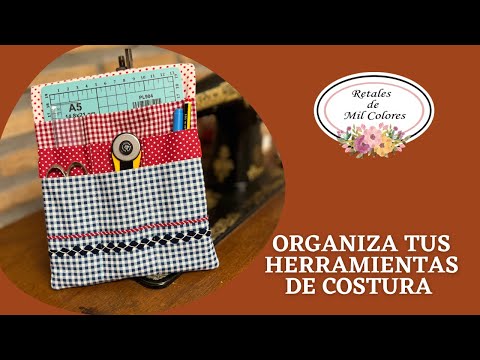 DIY Keep your sewing tools in order. Cover, toiletry bag or tablet case. 0161