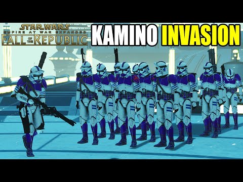 The Planetary Invasion of KAMINO Begins... - Star Wars EAW: Fall of the Republic Mod S3E15