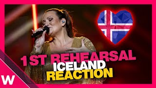 🇮🇸 Iceland First Rehearsal (REACTION) Hera Björk Scared of Heights @ Eurovision 2024