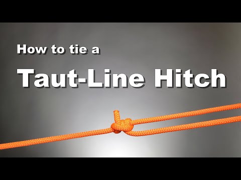 Knots - How to tie a Taut-Line Hitch.