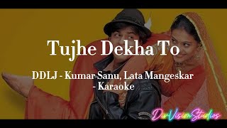Download lagu Tujhe Dekha To | DDLJ | Kumar Sanu, Lata Mangeshkar | Original Karaoke with sing-along Lyrics mp3