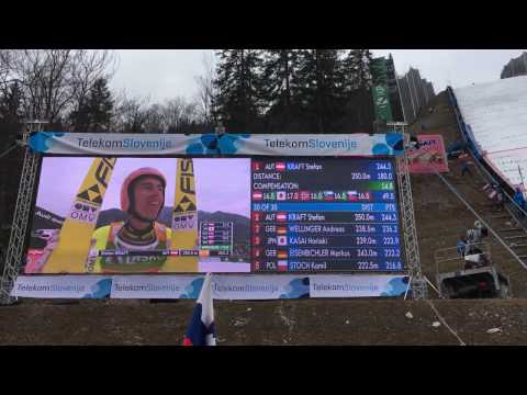 Stefan Kraft - 250 m, Planica 2017, spectator's view, 60 fps