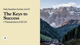 The Keys to Success – Daily Devotional