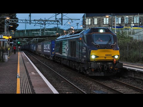 68003 passing Cumbernauld with 4H47