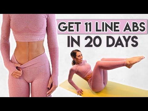 GET 11 LINE ABS in 20 DAYS 🔥 | 4 minute Workout