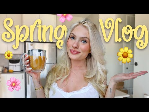 A PRODUCTIVE SPRING VLOG! *barre, spring cleaning, shopping*