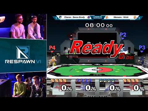 R6 - Charon / Baron Brody Vs. Meruem / Nicki - Losers Round 4 - SSBM Doubles