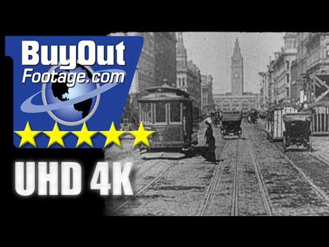 Turn of the Century 1890s - 1900s San Francisco Market Street – Clip 2