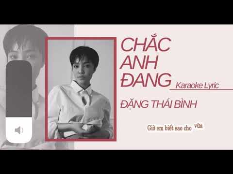 Chắc Anh Đang Karaoke Tone Nam| Thái Bình The Voice