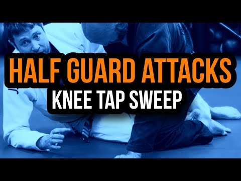 Half Guard Lapel Trap Knee Tap Sweep