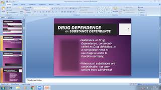 IV B PHARMA DRUG DEPENDENCE AND ABUSE  NAGARATHNA PKM