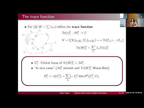 Homological Mirror Symmetry: Hülya Argüz, Univ. of Georgia: Quivers & Curves in Higher Dimensions