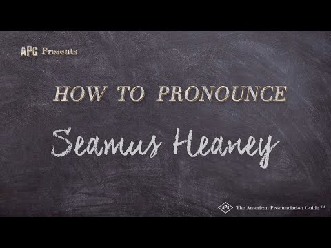 How to Pronounce Seamus Heaney (Real Life Examples!)