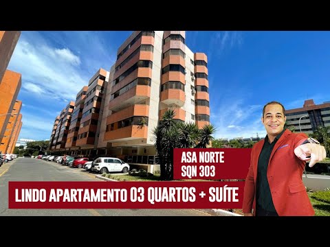 ÓTIMO APARTAMENTO - SQN 303 ASA NORTE - 03 QTS + 01 STE C/ GARAGEM + ELEVADOR - ERNANI NUNES