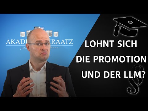 Die Promotion in Jura! Ein Muss?